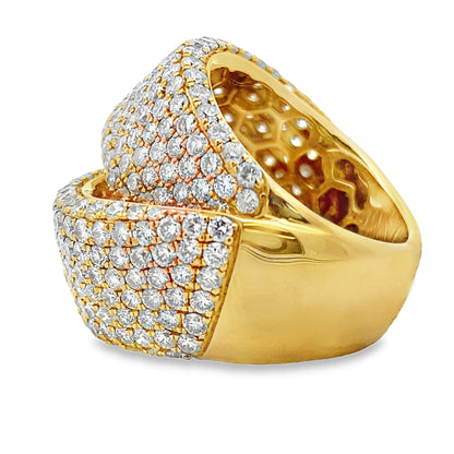 Genuine 5.65ct Diamond Ring 18KT Yellow Gold Bids.com