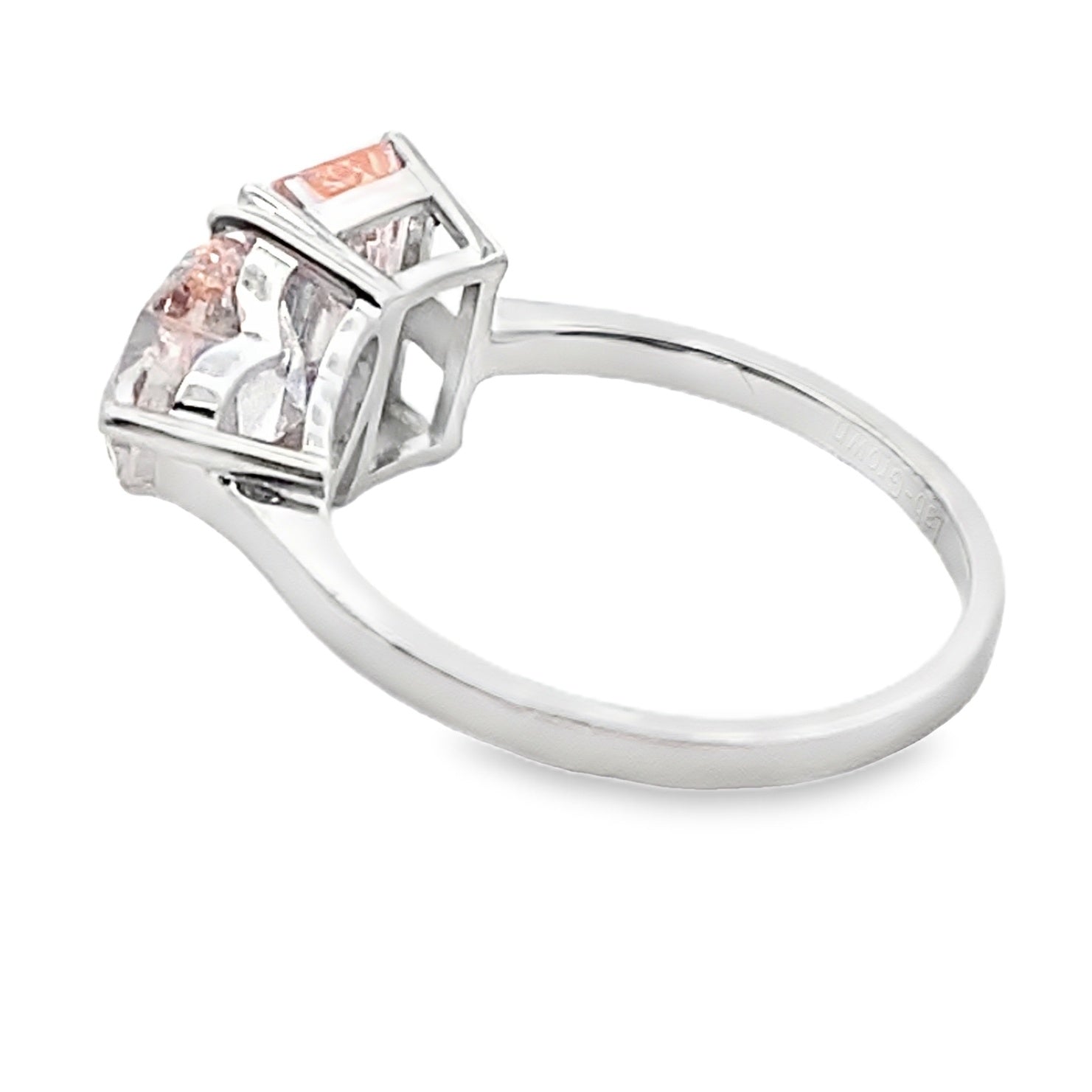 Natural 4.00ct Lab Grown Diamond Ring 14KT White Gold Bids.com