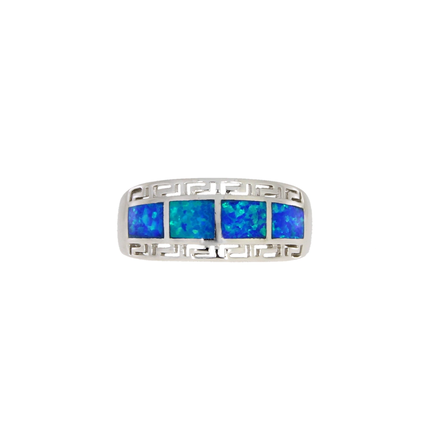 Natural Created Opal Ring Sterling Silver Bids.com