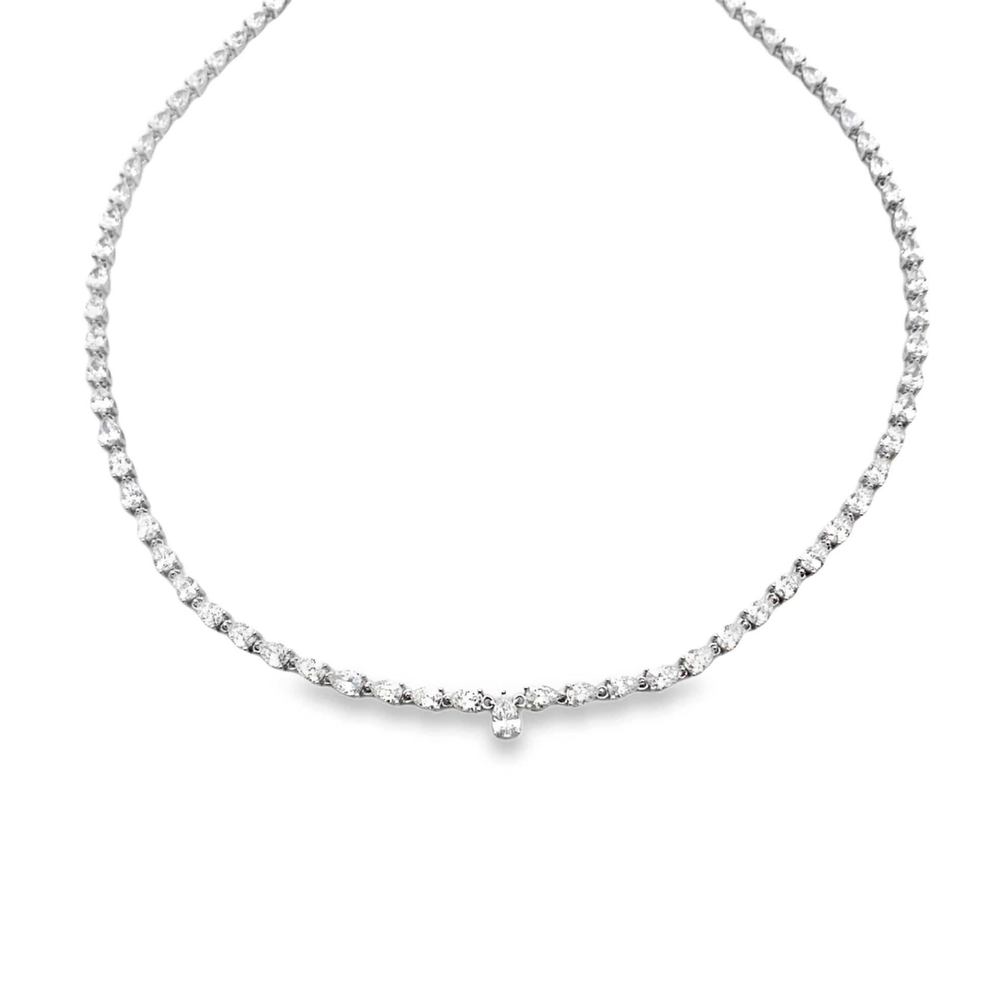 15.00ct Lab Grown Diamond Tennis 14KT White Gold Bids.com
