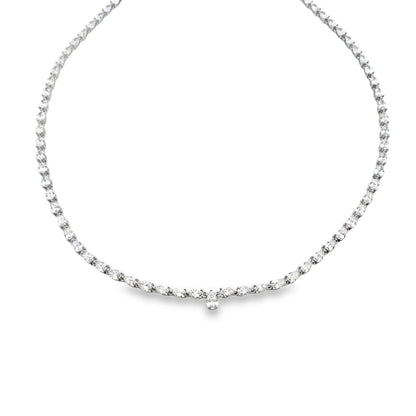 15.00ct Lab Grown Diamond Tennis 14KT White Gold Bids.com