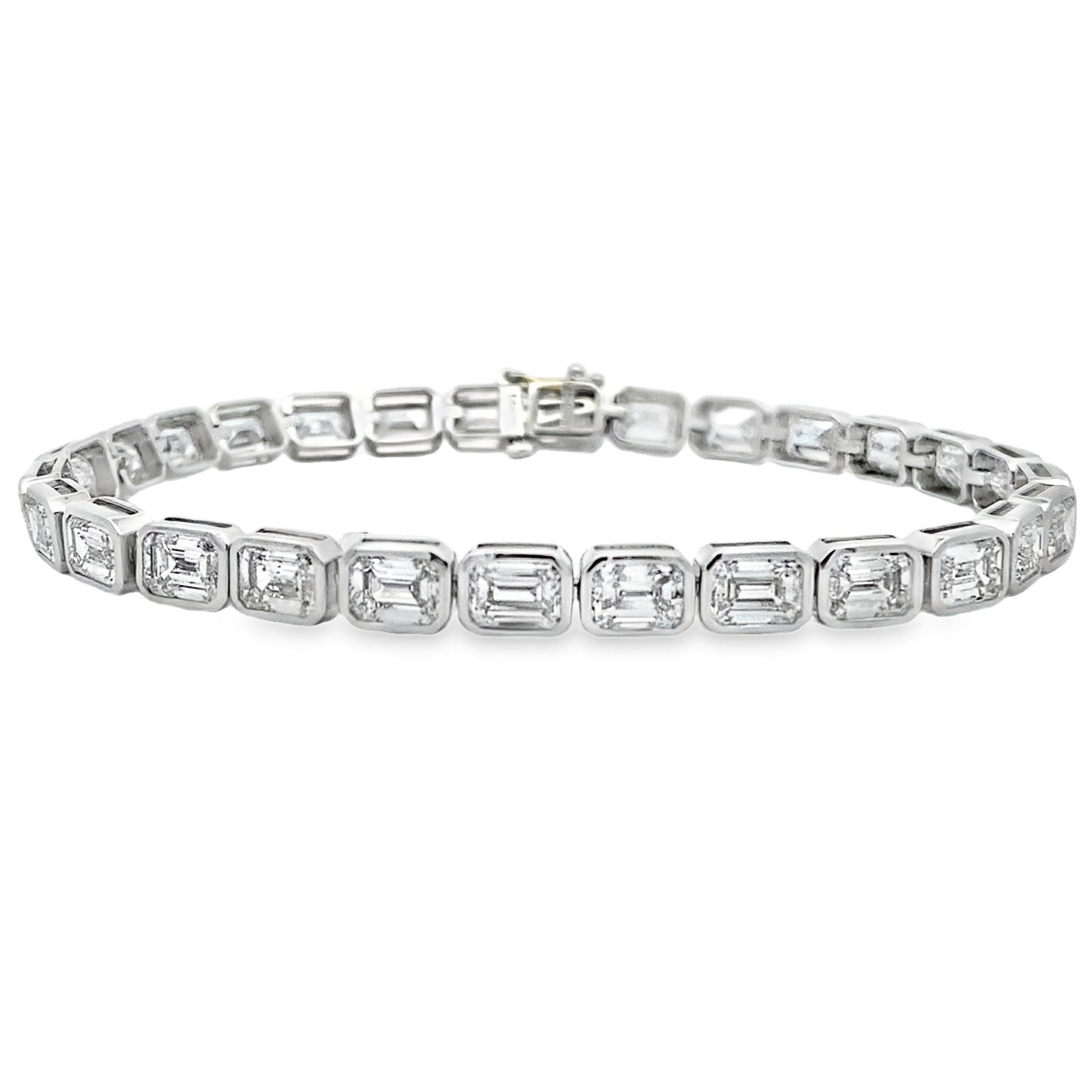 Lab Grown Diamond Tennis Bracelet 14KT White Gold Bids.com