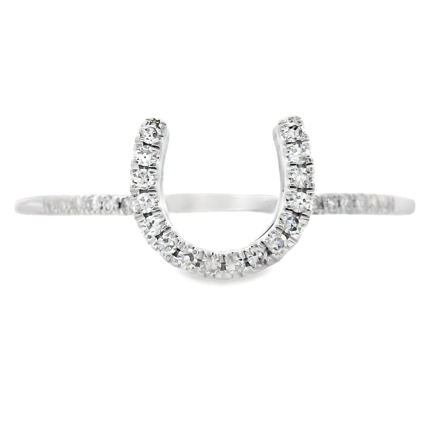 Natural .10ct Diamond Ring 14KT White Gold Bids.com
