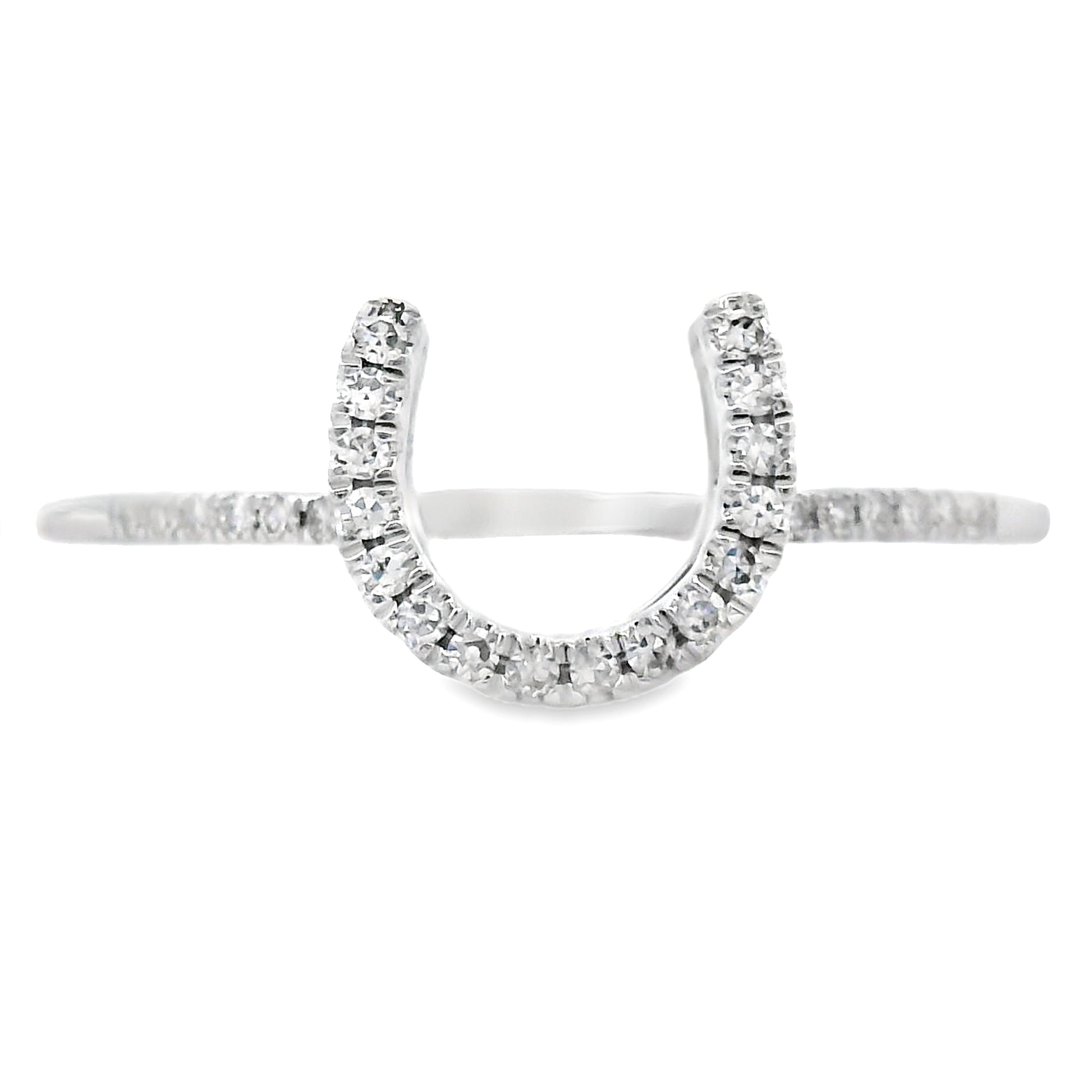 Natural .10ct Diamond Ring 14KT White Gold Bids.com