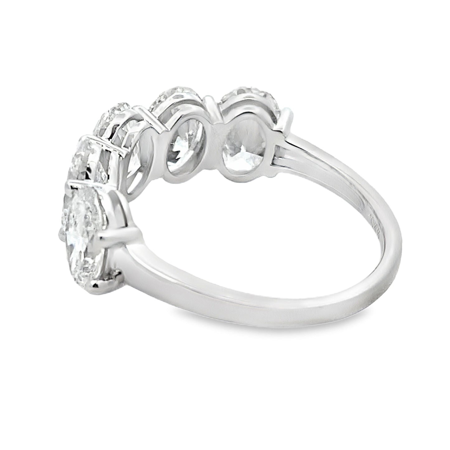 Lab Grown Diamond Wedding Band Ring 10KT White Gold Bids.com