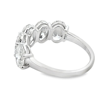 Lab Grown Diamond Wedding Band Ring 10KT White Gold Bids.com