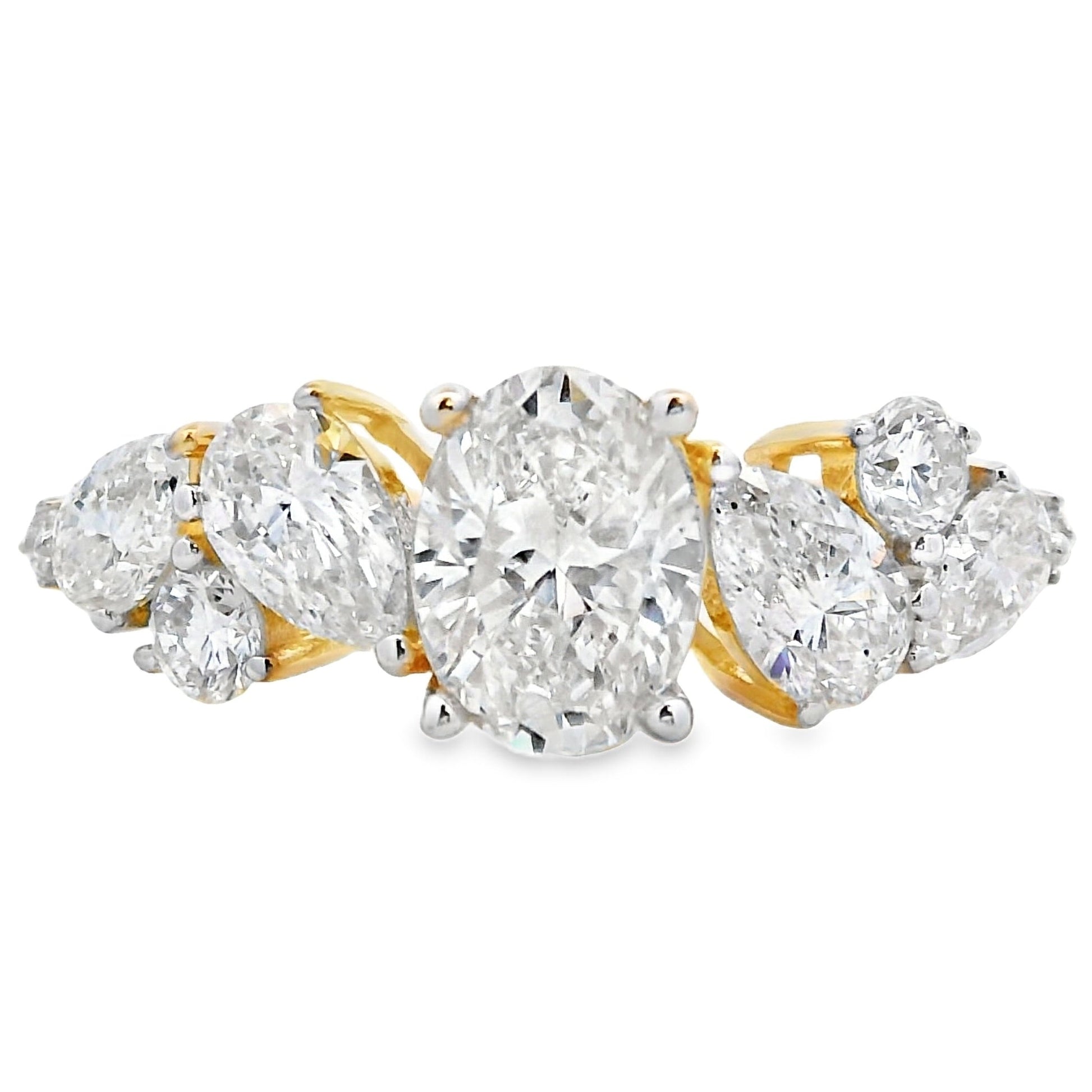 1.50ct Lab Grown Diamond Eng Only 10KT Yellow Gold Bids.com