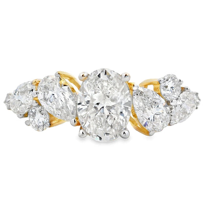 1.50ct Lab Grown Diamond Eng Only 10KT Yellow Gold Bids.com