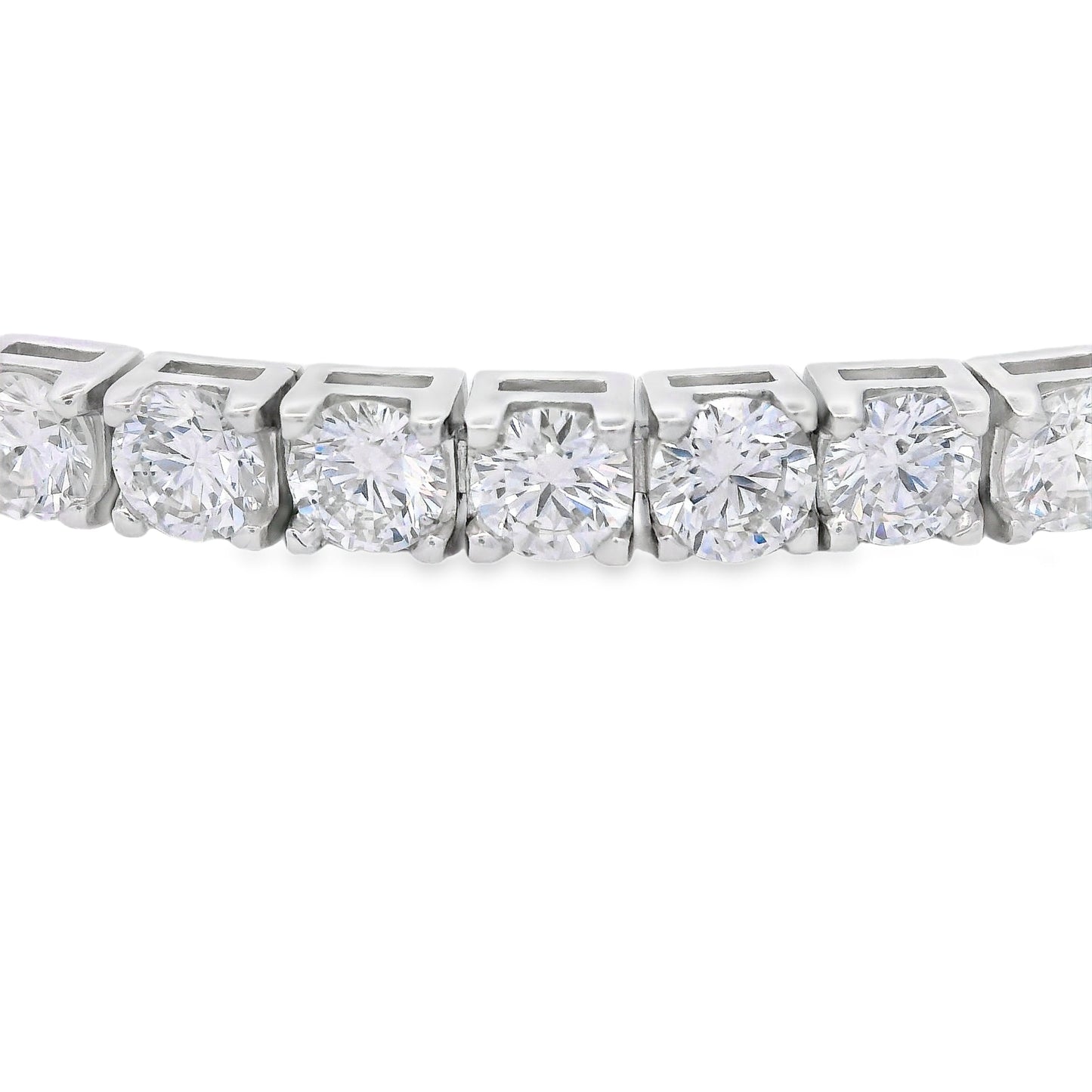 Lab Grown Diamond Tennis Bracelet Sterling Silver Bids.com