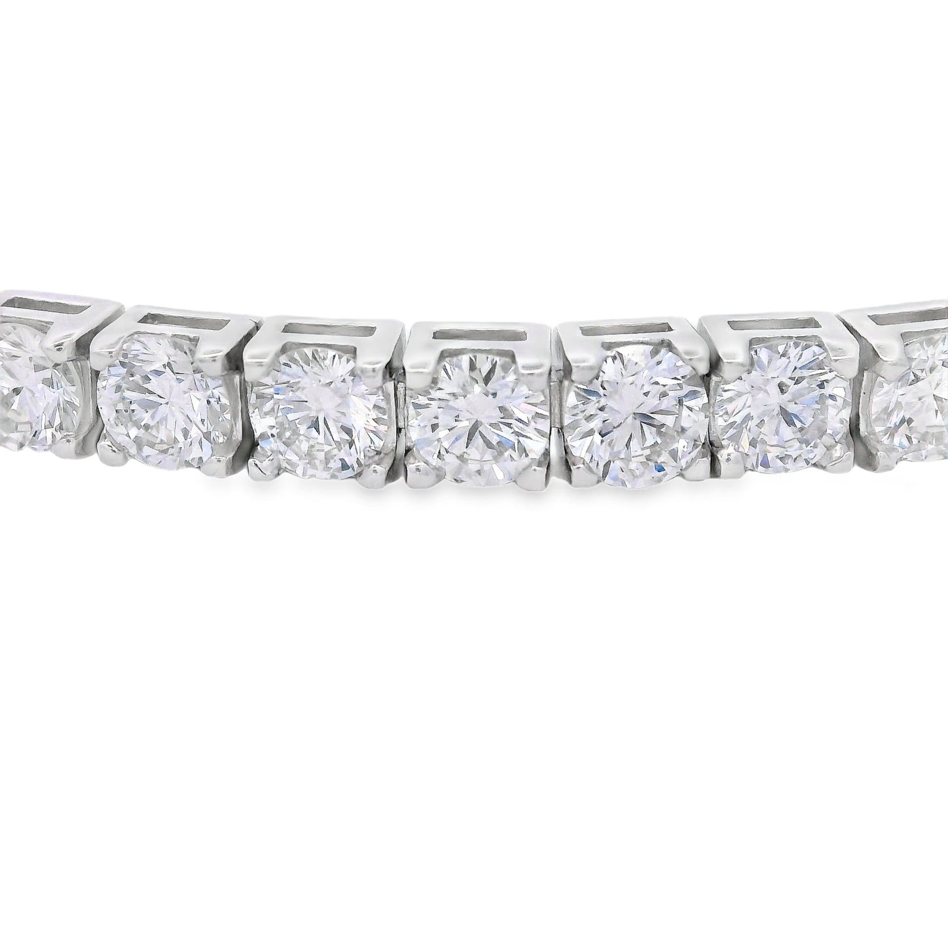 Lab Grown Diamond Tennis Bracelet Sterling Silver Bids.com