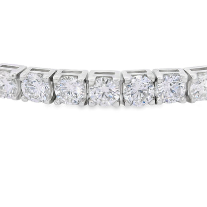 Lab Grown Diamond Tennis Bracelet Sterling Silver Bids.com