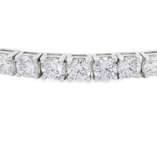 Lab Grown Diamond Tennis Bracelet Sterling Silver Bids.com