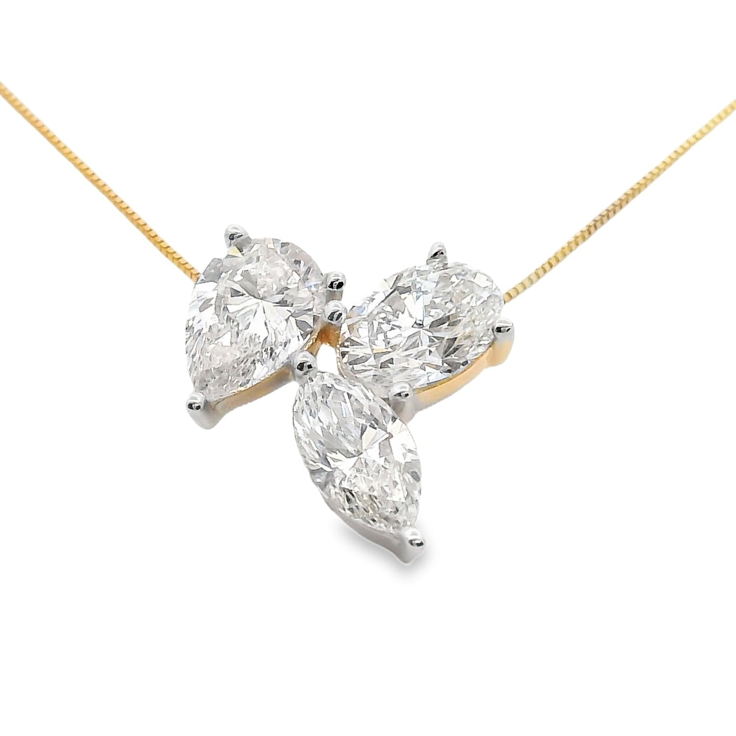 Lab Grown Diamond Fashion Pendants 14KT Yellow Gold Bids.com