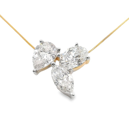 Lab Grown Diamond Fashion Pendants 14KT Yellow Gold Bids.com