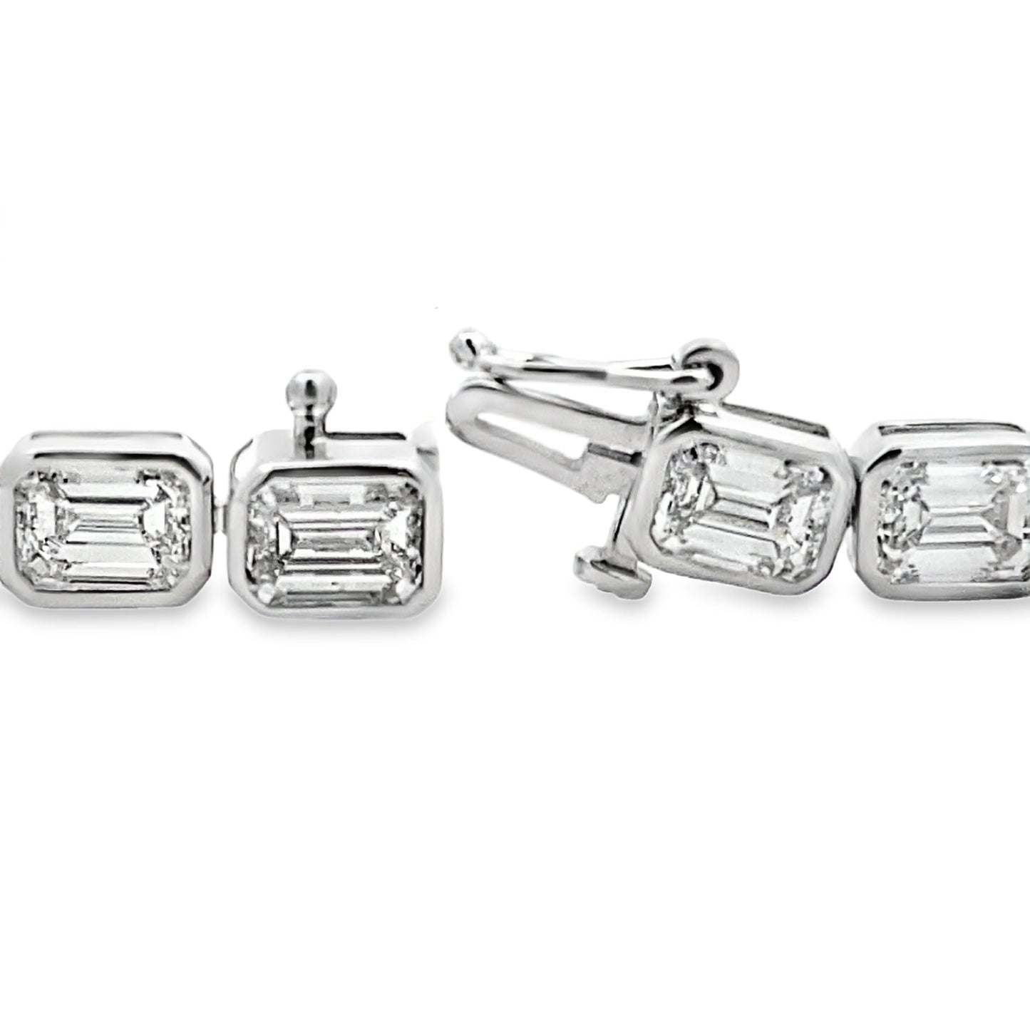 Lab Grown Diamond Tennis Bracelet 14KT White Gold Bids.com
