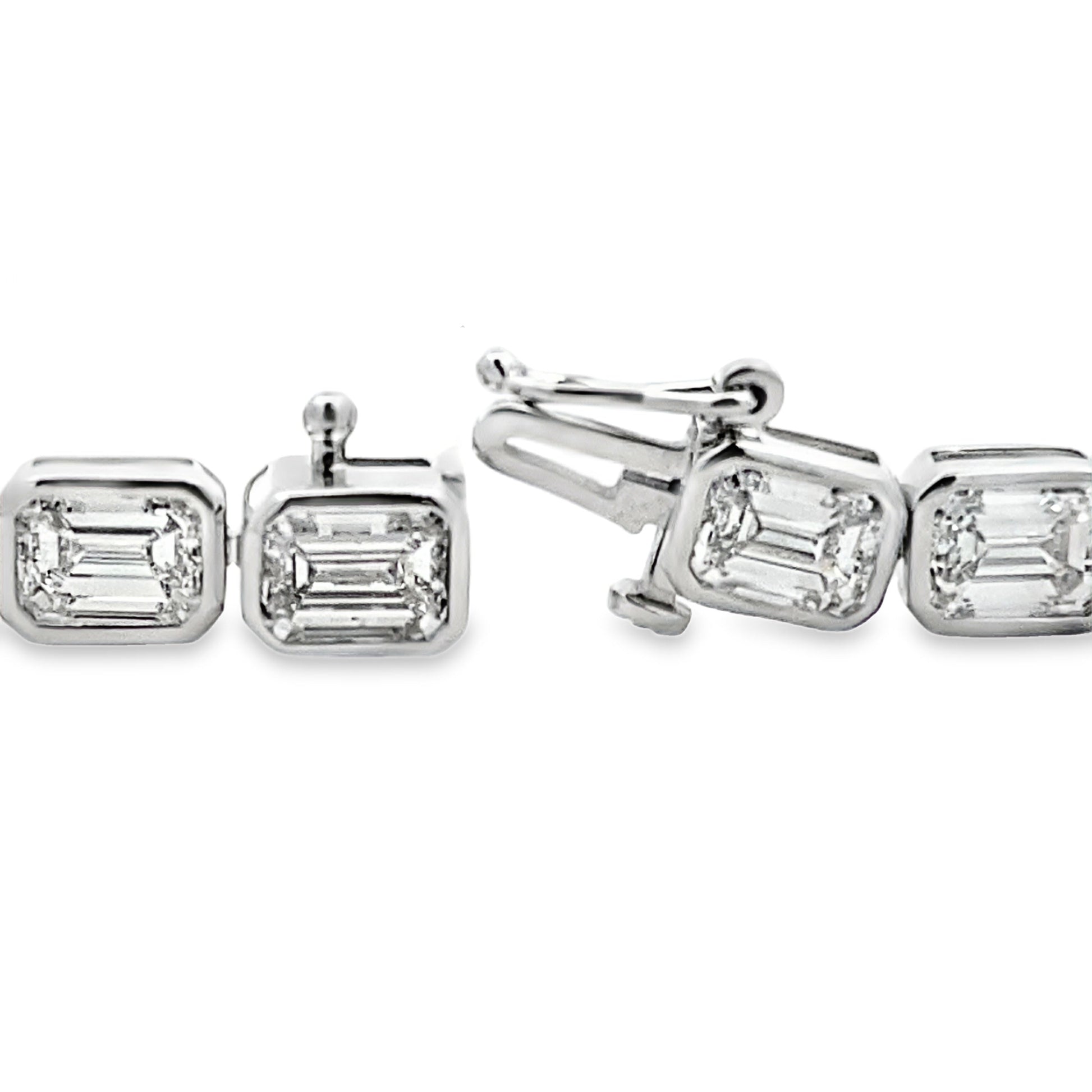 Lab Grown Diamond Tennis Bracelet 14KT White Gold Bids.com