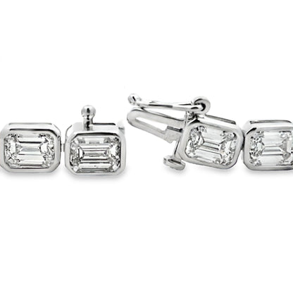Lab Grown Diamond Tennis Bracelet 14KT White Gold Bids.com