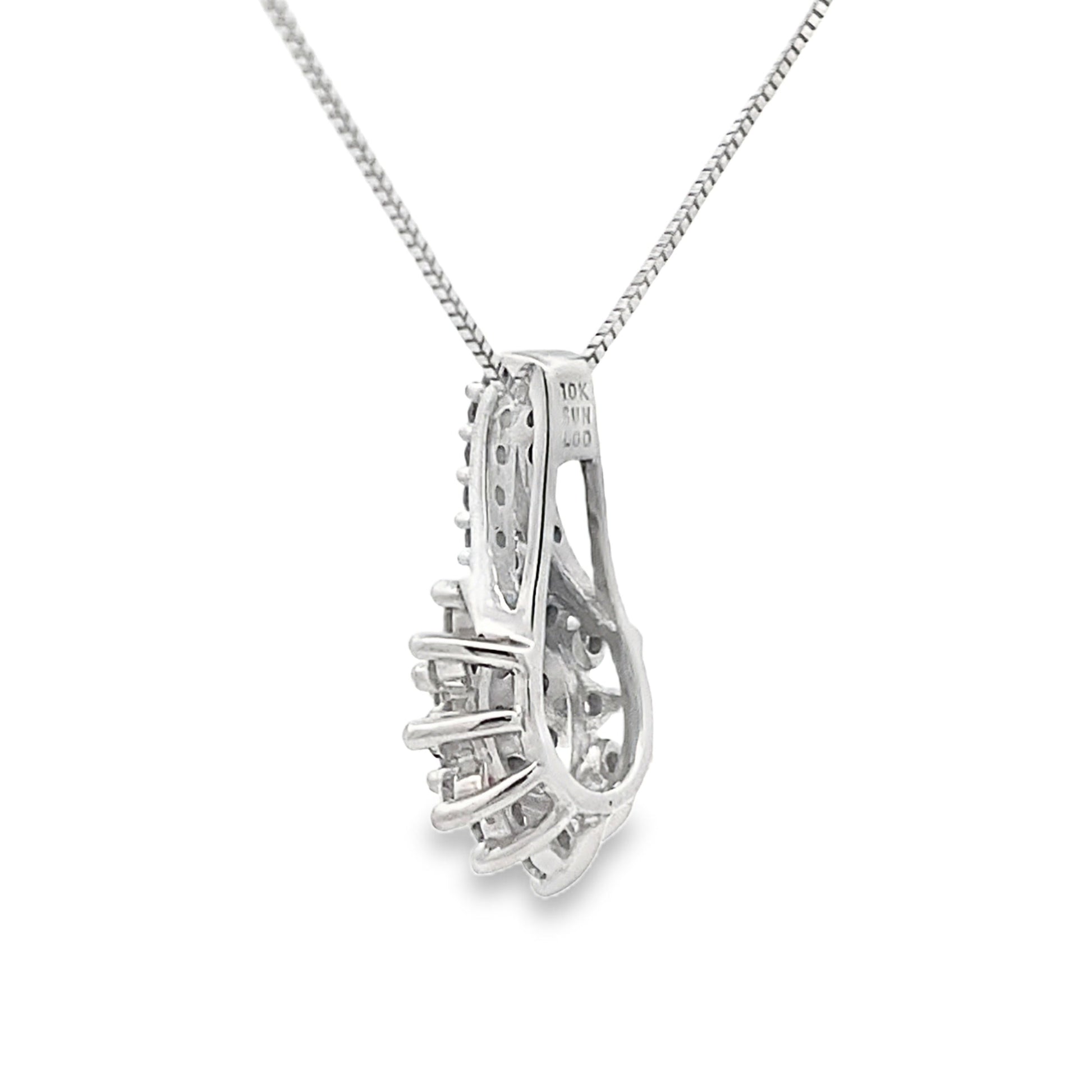 Lab Grown Diamond Fashion Pendants 10KT White Gold Bids.com