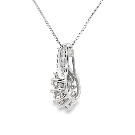 Lab Grown Diamond Fashion Pendants 10KT White Gold Bids.com