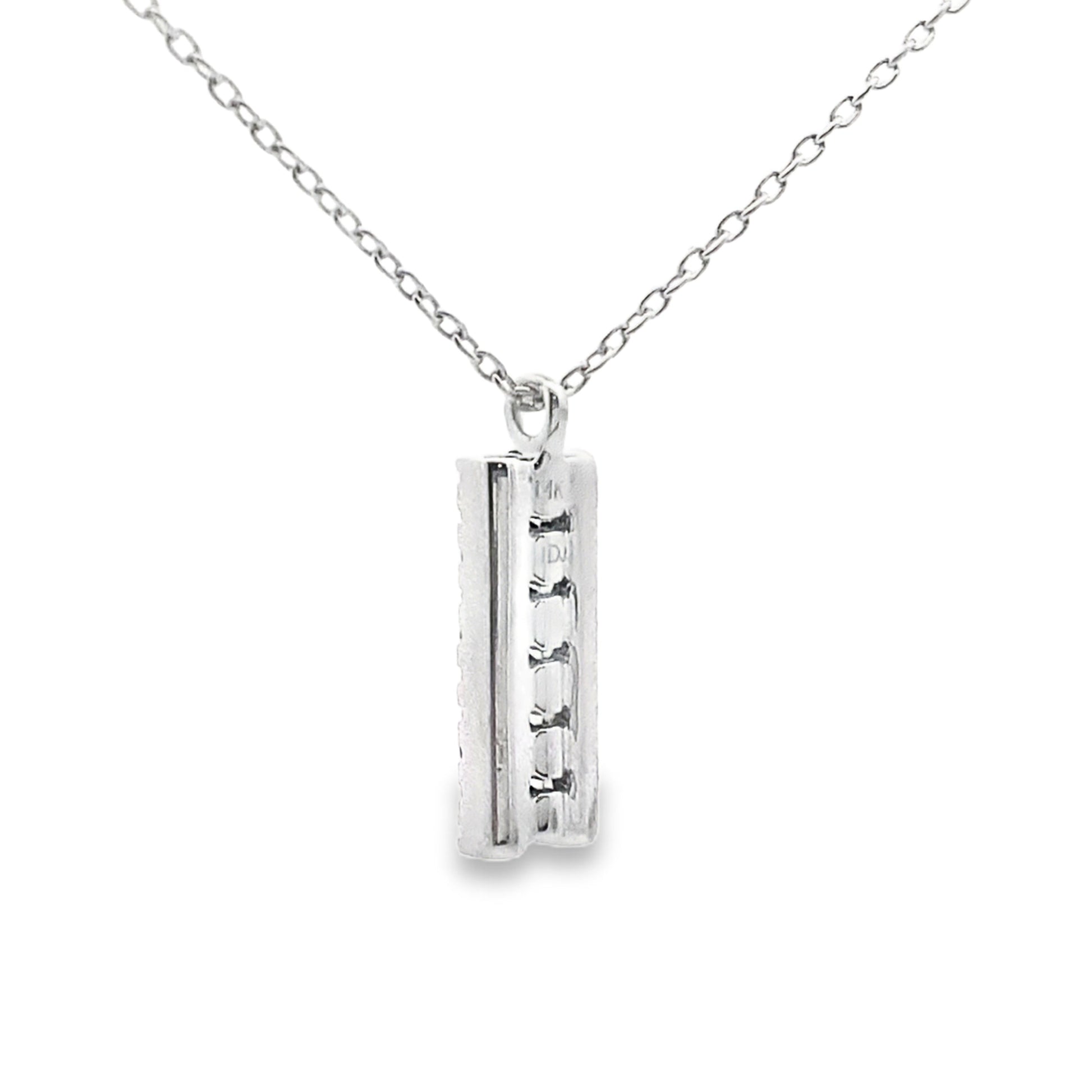 .30ct Sapphire Diamond Fashion Pendants 14KT White Gold Bids.com