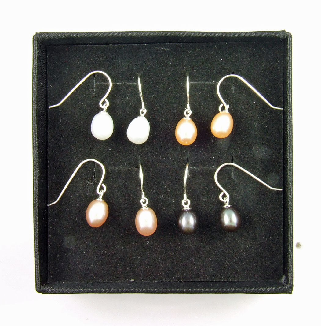 Natural Fresh Water Pearl Jewelry sets Sterling Silver Bids.com