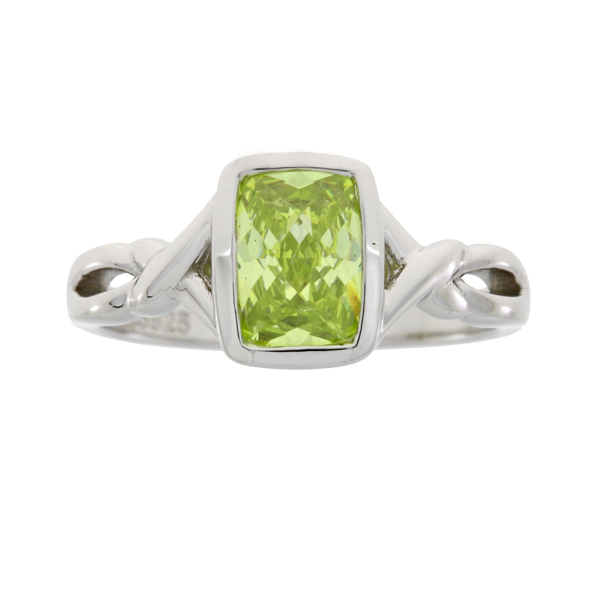 Genuine Cubic Zirconium Ring Sterling Silver Bids.com