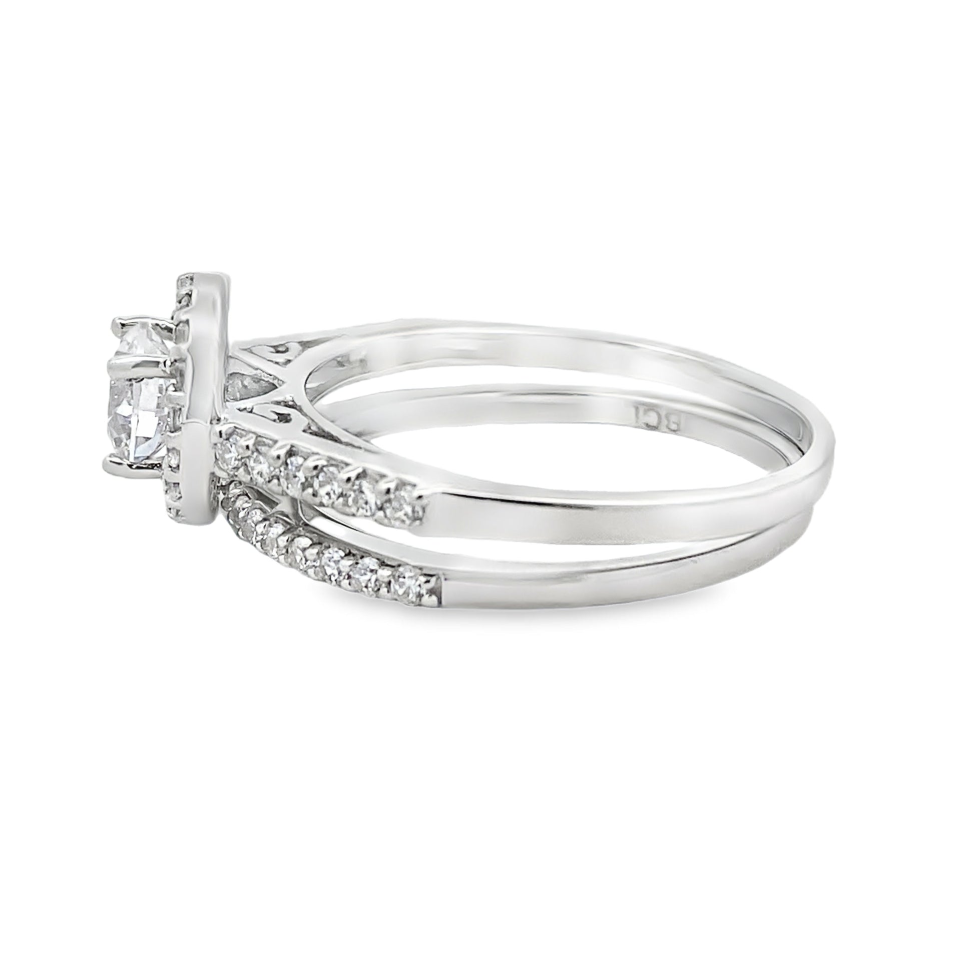 Genuine Cubic Zirconia CZ SS Bridal Sterling Silver Bids.com