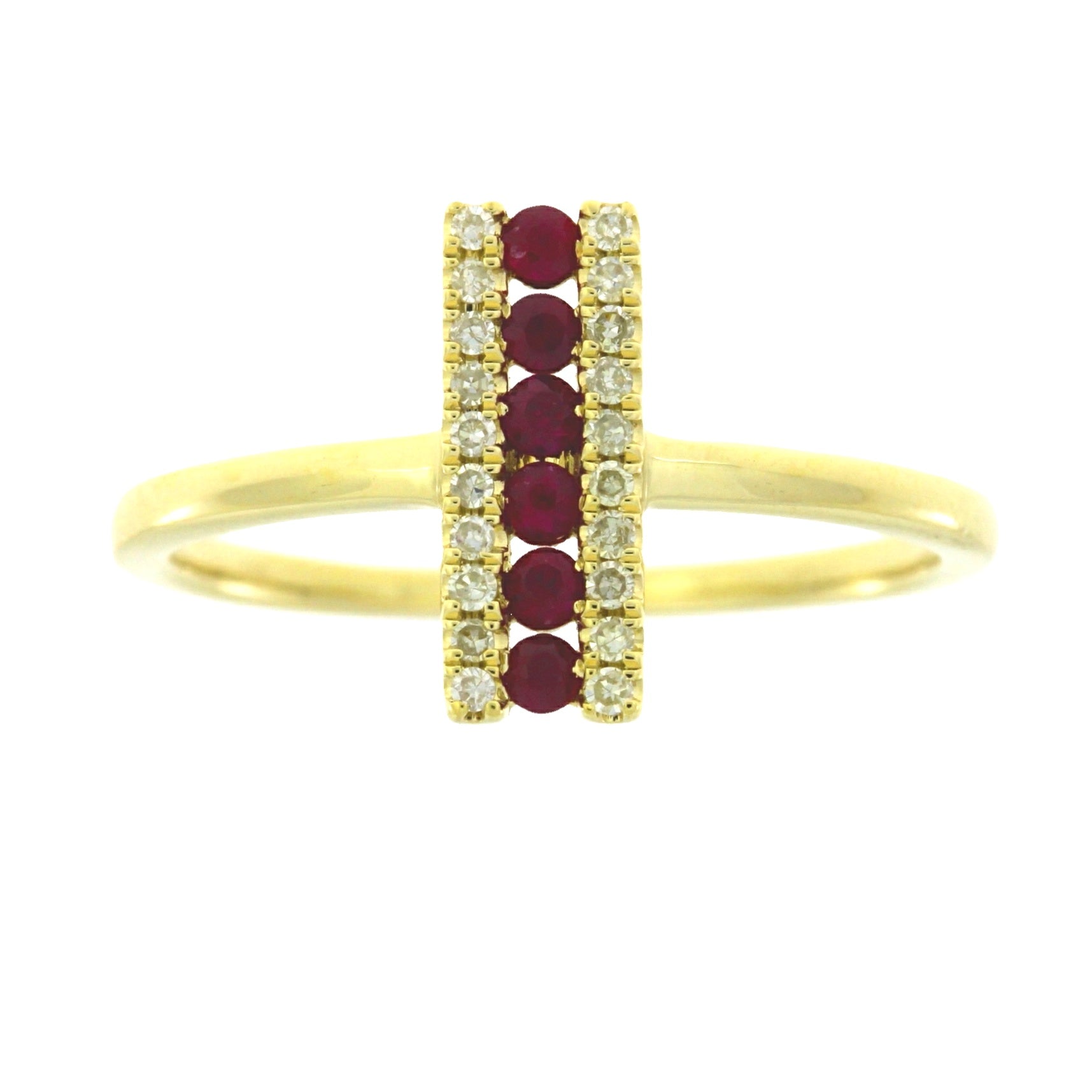 Natural .30ct Ruby Diamond Ring 14KT Yellow Gold Bids.com