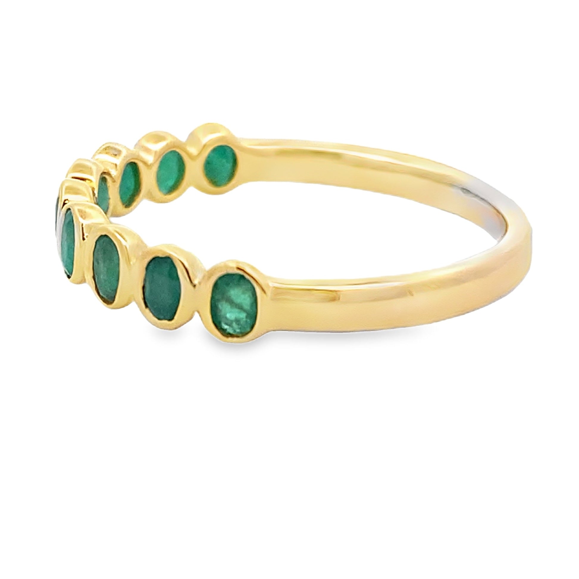 .78ct Emerald Fashion band rings 14KT Yellow Gold Bids.com