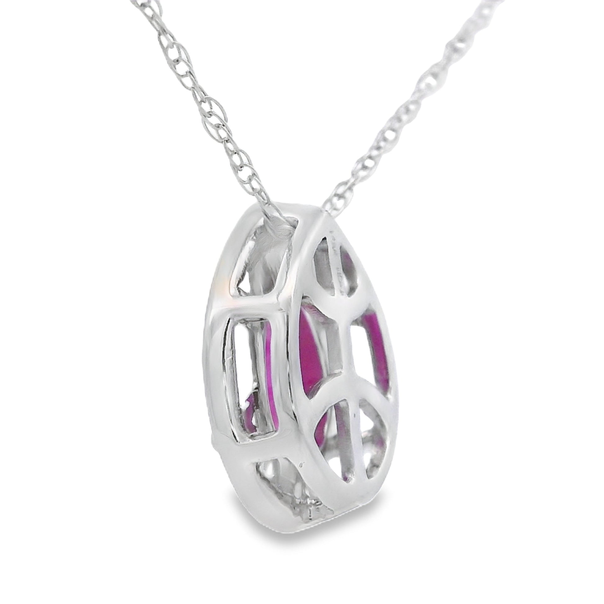 .51ct Ruby Diamond Fashion Pendants 10KT White Gold Bids.com