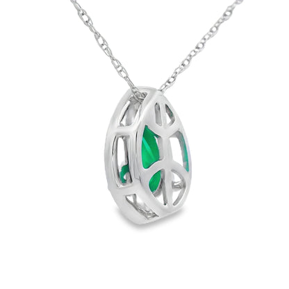 Chalcedony Diamond Fashion Pendants 10KT White Gold Bids.com