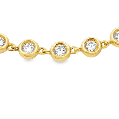 1.50ct Lab Grown Diamond Bracelet 10KT Yellow Gold Bids.com