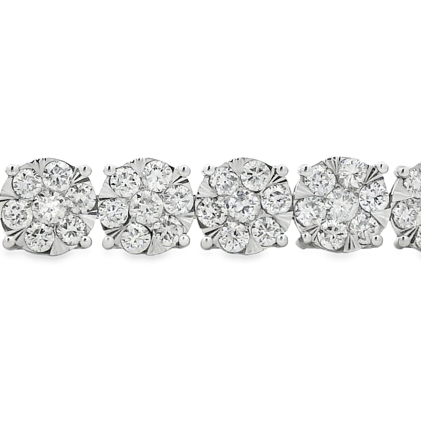 Lab Grown Diamond Tennis Bracelet 10KT White Gold Bids.com