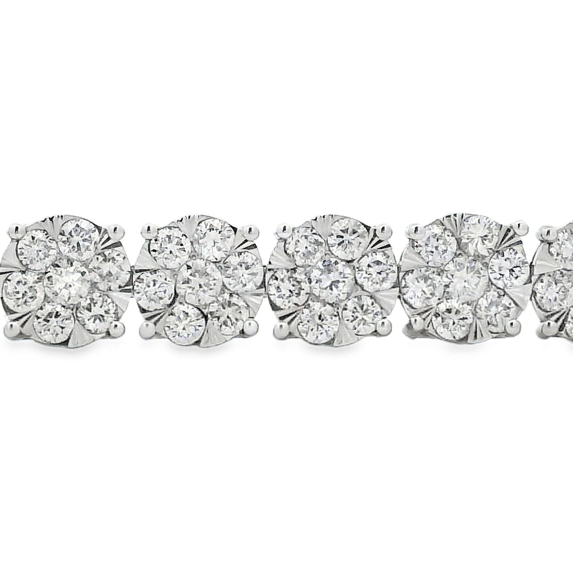 Lab Grown Diamond Tennis Bracelet 10KT White Gold Bids.com