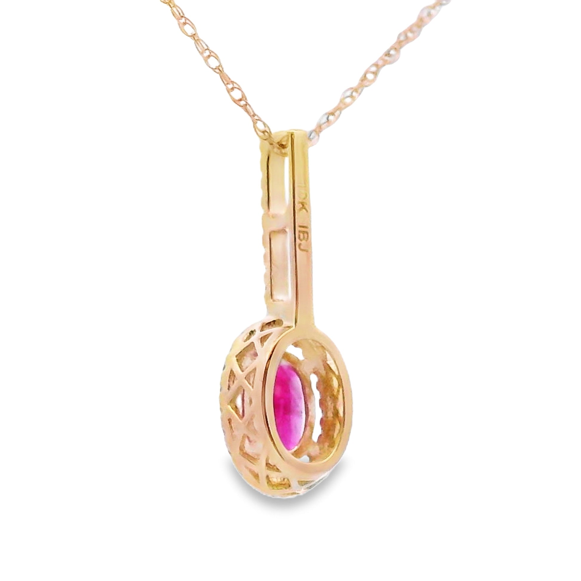 .61ct Ruby Diamond Fashion Pendants 10KT Yellow Gold Bids.com