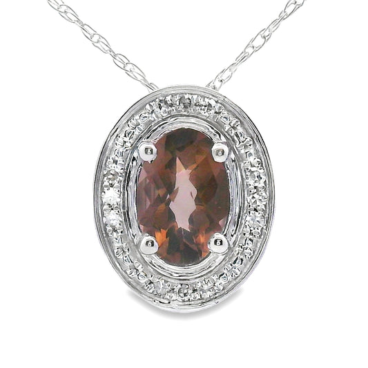 .40ct Quartz Diamond Fashion Pendants 10KT White Gold Bids.com