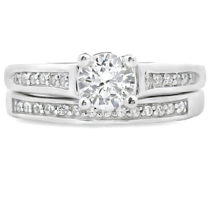 Natural Cubic Zirconia CZ SS Bridal Sterling Silver Bids.com