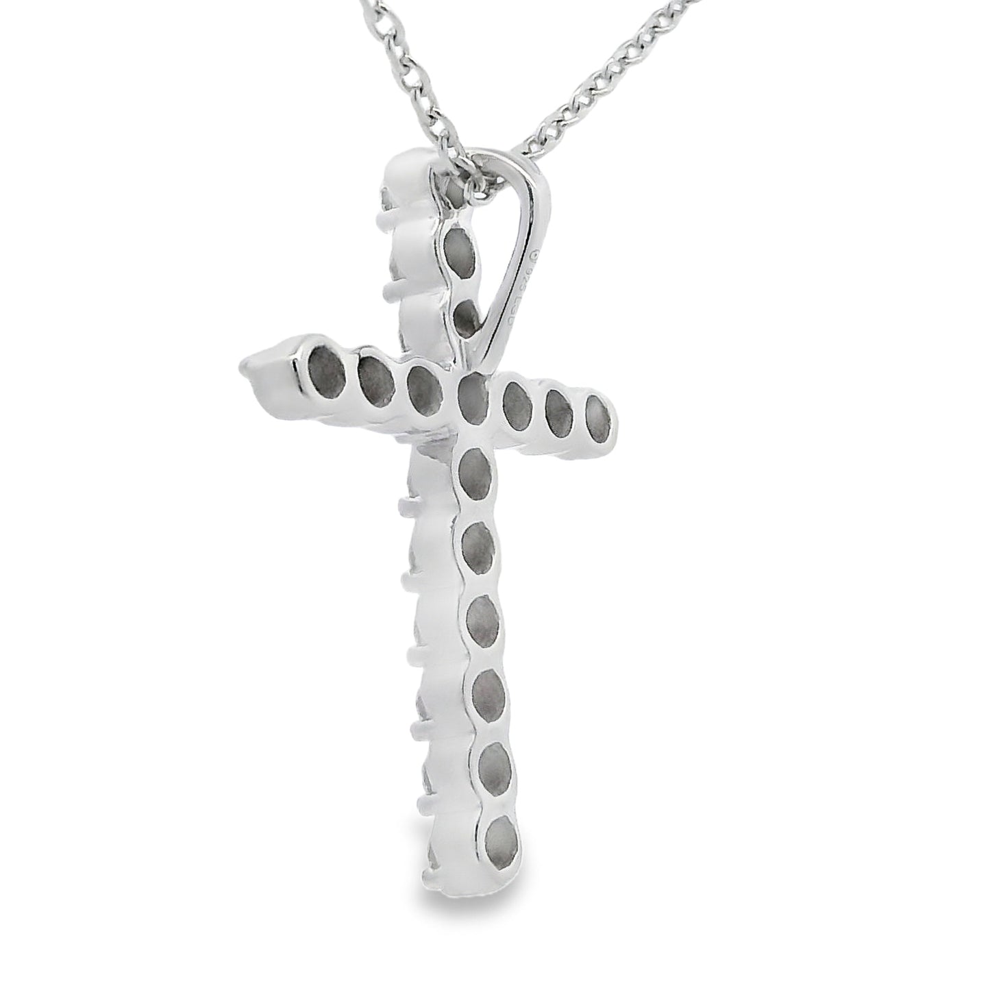 Genuine .50ct Cross Religious Pendant Sterling Silver Bids.com