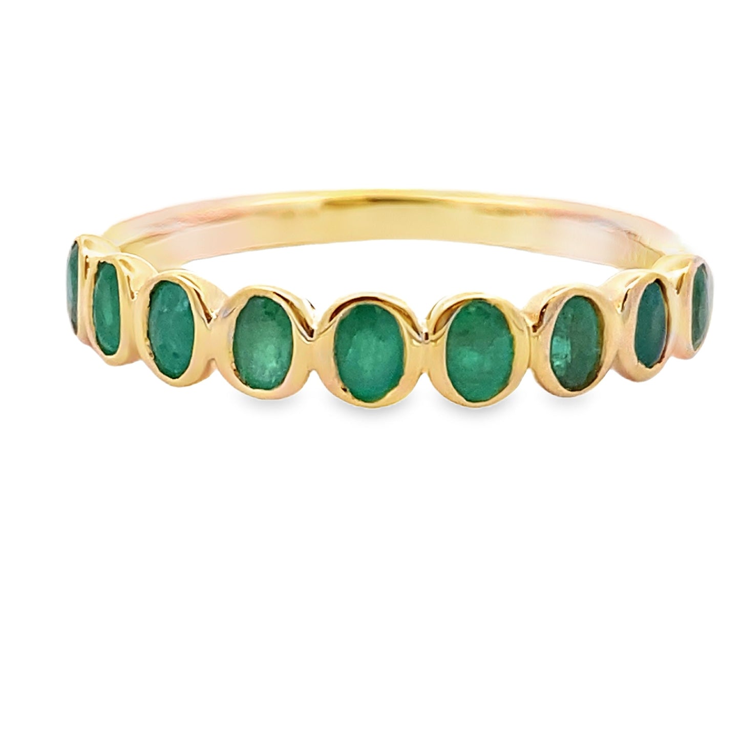 .78ct Emerald Fashion band rings 14KT Yellow Gold Bids.com