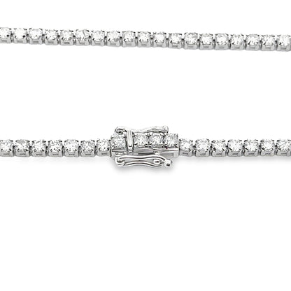Natural 3.00ct Diamond Tennis Bracelet 14KT White Gold Bids.com