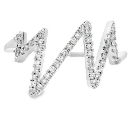 Genuine .15ct Diamond Ring 14KT White Gold Bids.com