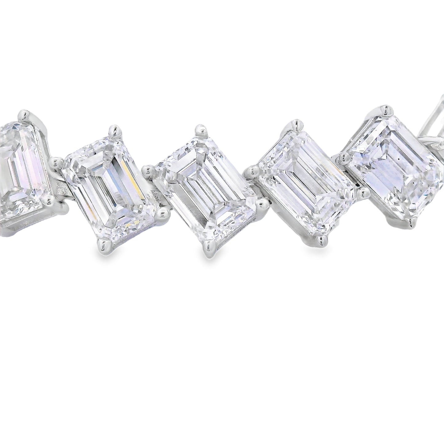 Lab Grown Diamond Tennis Bracelet 14KT White Gold Bids.com