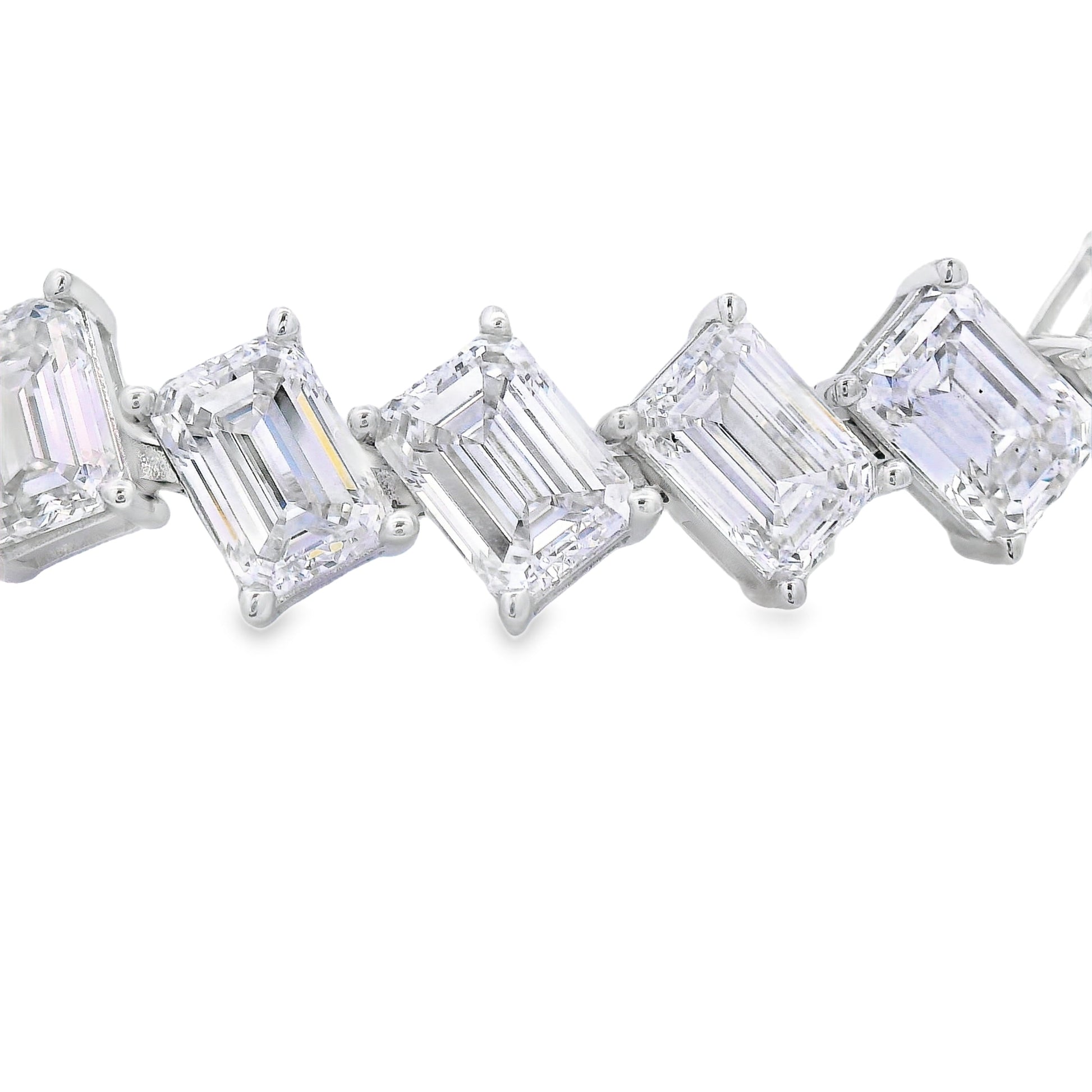 Lab Grown Diamond Tennis Bracelet 14KT White Gold Bids.com