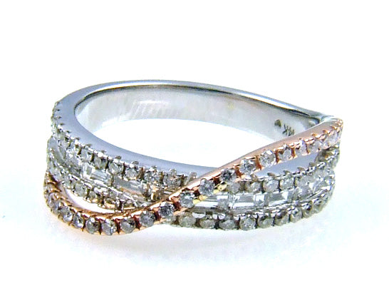 Natural 1.00ct Diamond Ring 14KT White Gold Bids.com