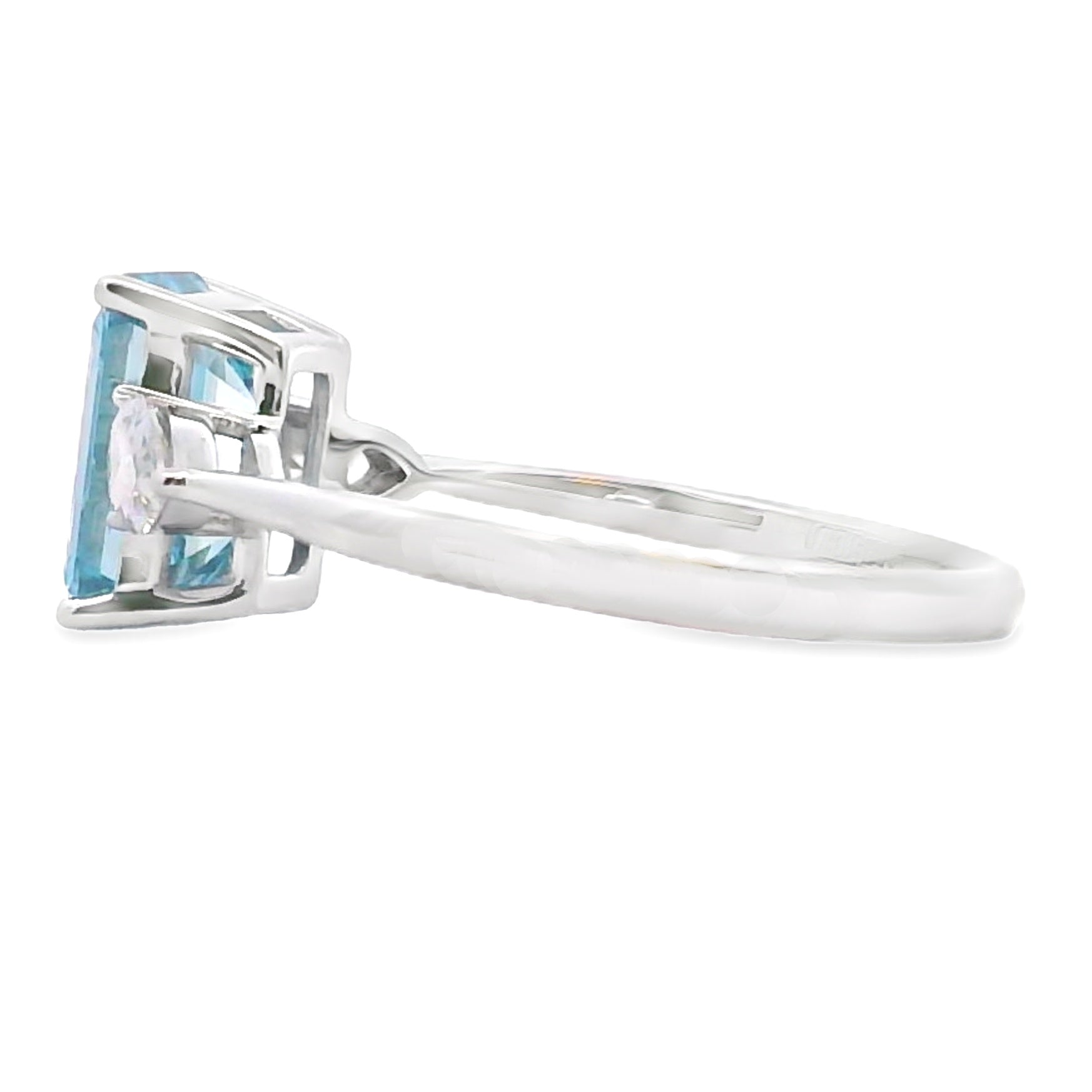 2.50ct Lab Grown Diamond Eng Only 14KT White Gold Bids.com