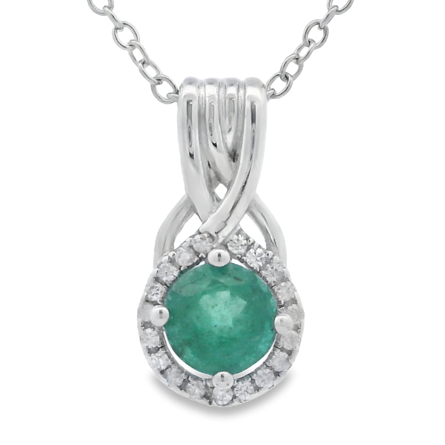 .58ct Emerald Zircon Fashion Pendants Sterling Silver Bids.com