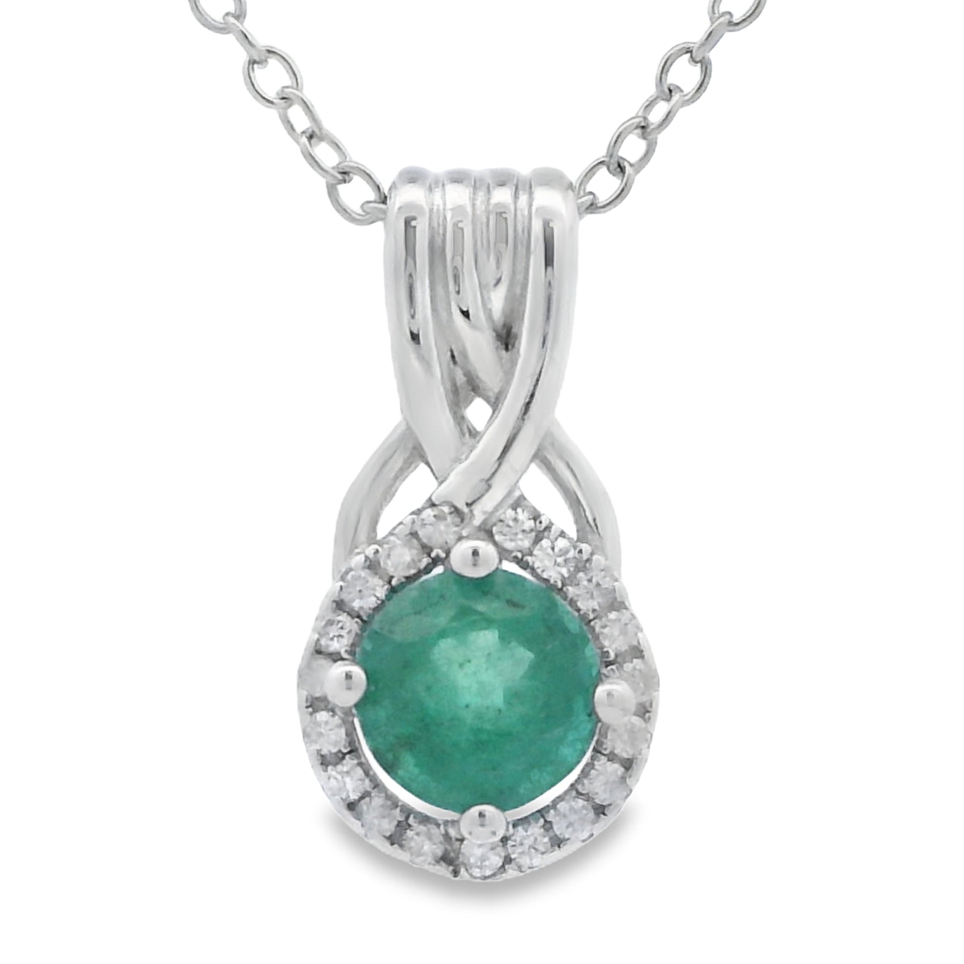 .58ct Emerald Zircon Fashion Pendants Sterling Silver Bids.com