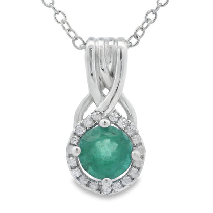 .58ct Emerald Zircon Fashion Pendants Sterling Silver Bids.com