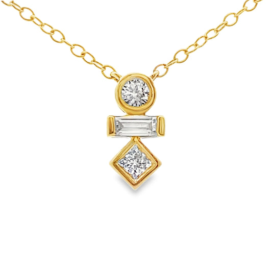 Lab Grown Diamond Fashion Pendants 10KT Yellow Gold Bids.com