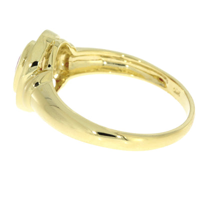 Natural .70ct Ruby Diamond Ring 10KT Yellow Gold Bids.com